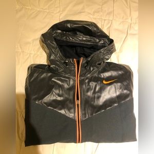 Nike Pro Training men’s workout jacket with hood snd pockets.